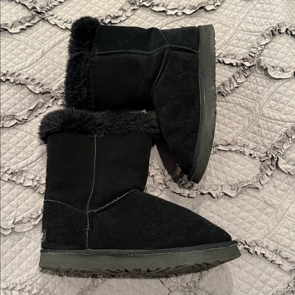 UGG Black Suede Boots - Picture 3 of 5